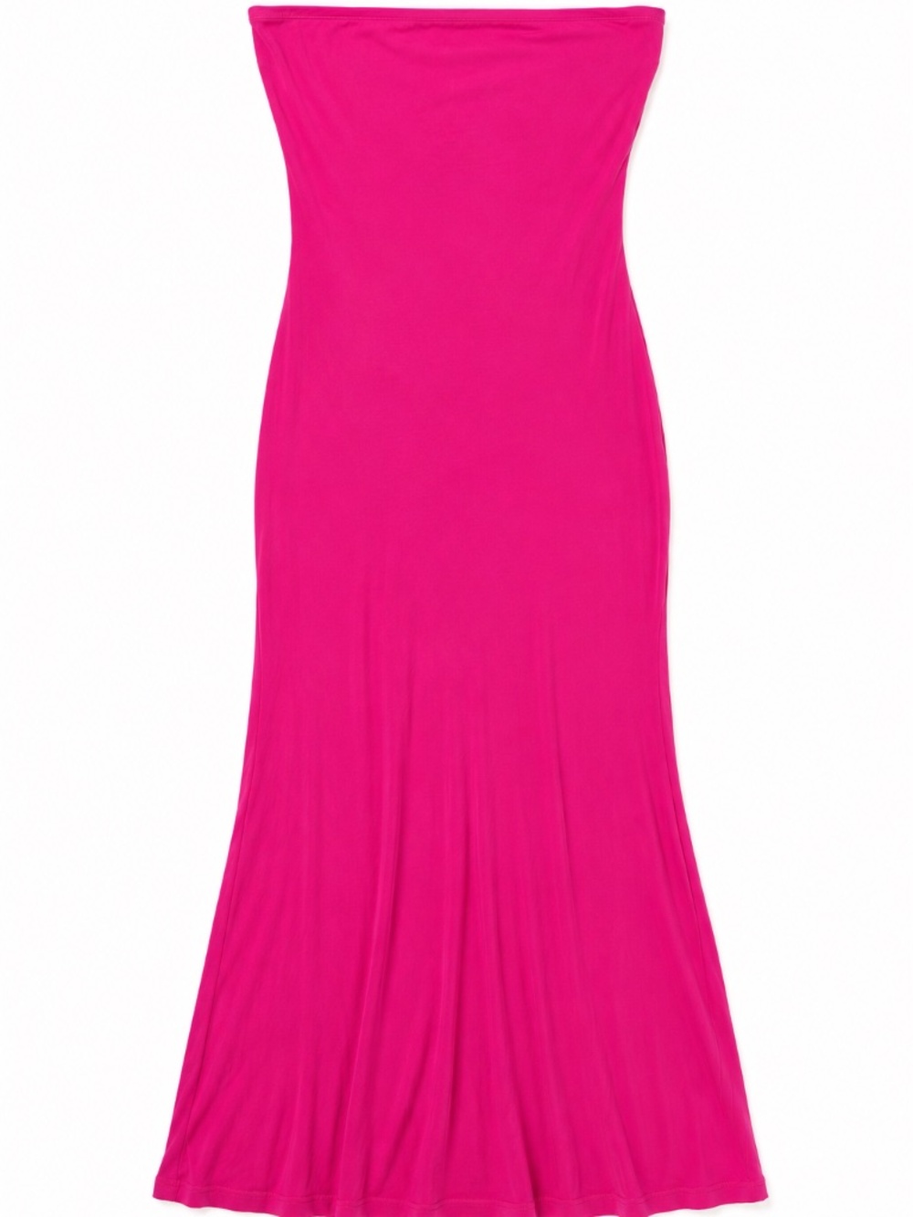 See You Monday Los Angeles Hot Pink Strapless Maxi Dress Size L